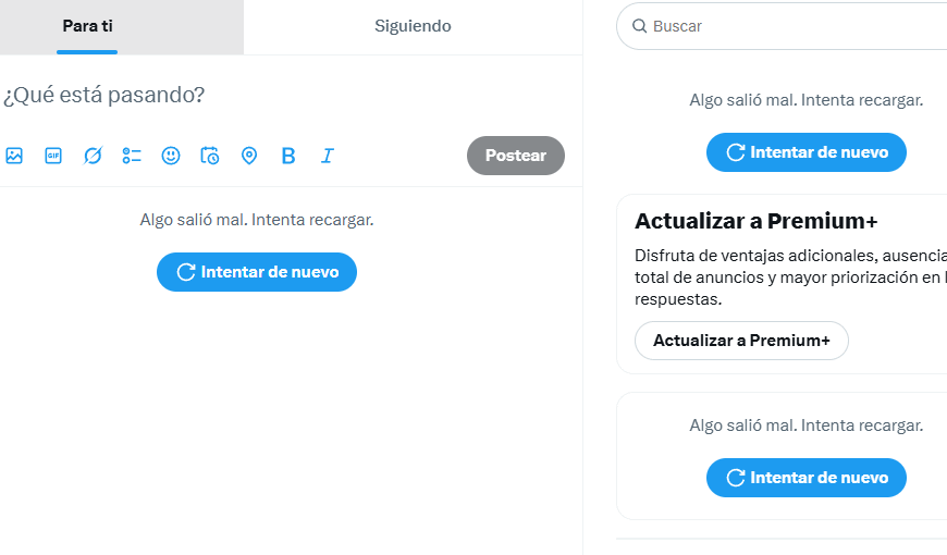 Twitter / X está caído este martes 18 de noviembre: no es tu Internet