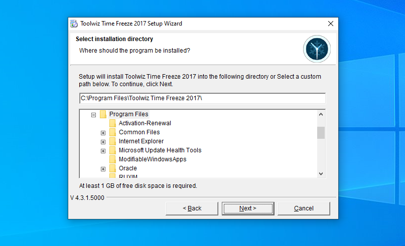 instalación de toolwiz time freeze
